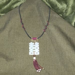 Handmade Jade pendant necklace